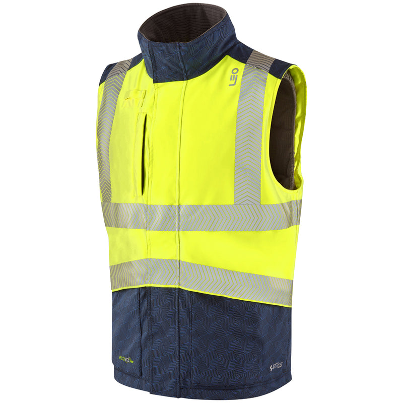 Leo Workwear Halsinger Leo Ecoviz Performance+ Bodywarmer