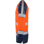 Leo Workwear Ruda Leo Ecoviz Performance+ Dual Colour Long Sleeve T-Shirt