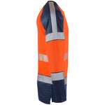 Leo Workwear Ruda Leo Ecoviz Performance+ Dual Colour Long Sleeve T-Shirt