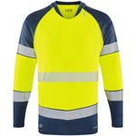 Leo Workwear Ruda Leo Ecoviz Performance+ Dual Colour Long Sleeve T-Shirt - T17 - thumbnail 9