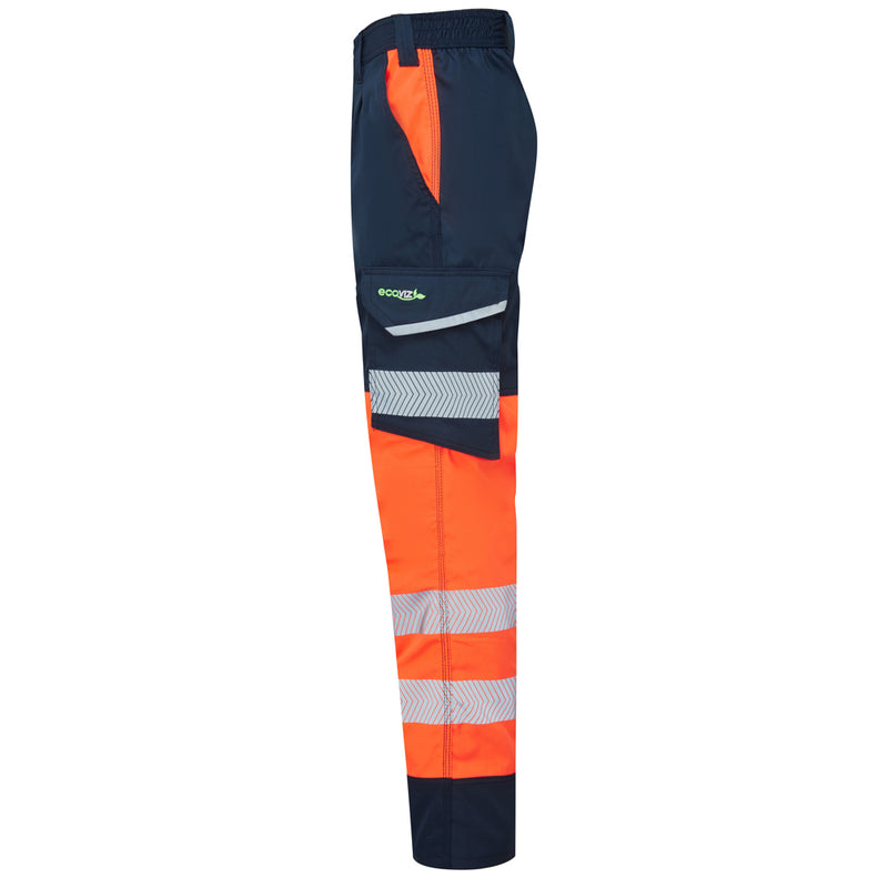 Leo Workwear Winsford Leo Ecoviz Lightweight Polyester Stretch Cargo Trousers