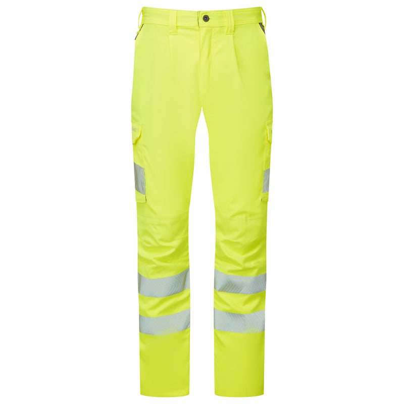 Leo Workwear Winsford Leo Ecoviz Lightweight Polyester Stretch Cargo Trousers
