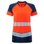 Leo Workwear Lorna Leo Ecoviz Performance+ Womens Dual Colour T-Shirt - TL16 - thumbnail 1