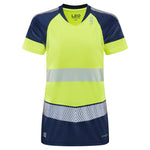 Leo Workwear Lorna Leo Ecoviz Performance+ Womens Dual Colour T-Shirt - TL16 - thumbnail 5