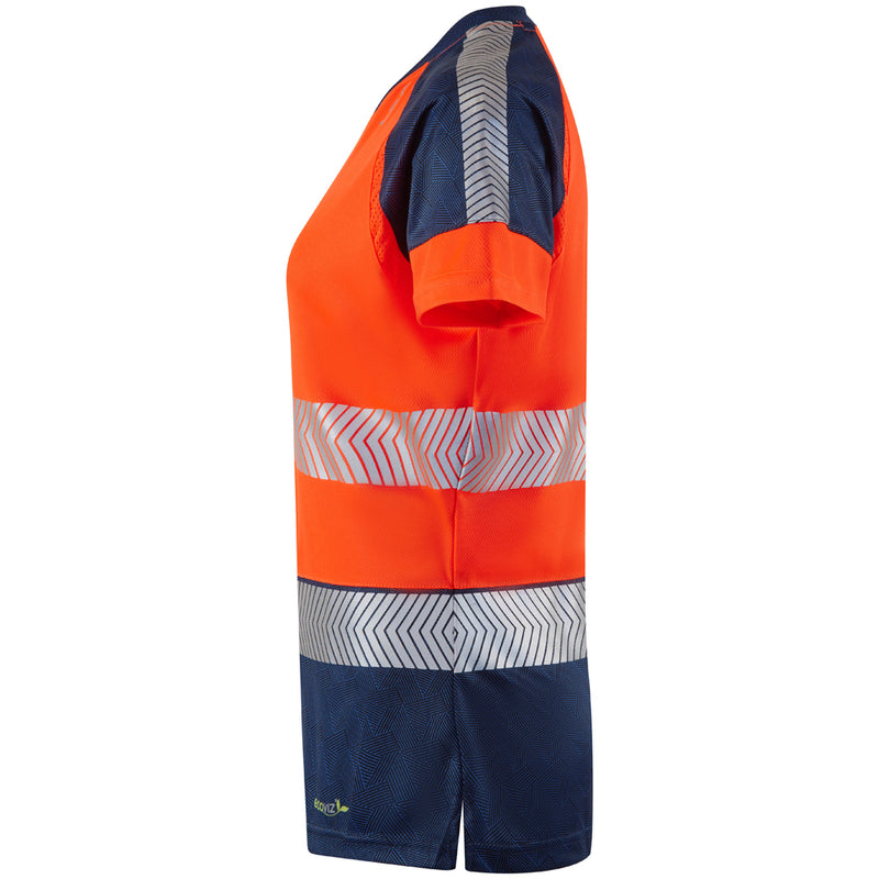 Leo Workwear Lorna Leo Ecoviz Performance+ Womens Dual Colour T-Shirt