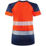Leo Workwear Lorna Leo Ecoviz Performance+ Womens Dual Colour T-Shirt - TL16 - thumbnail 3