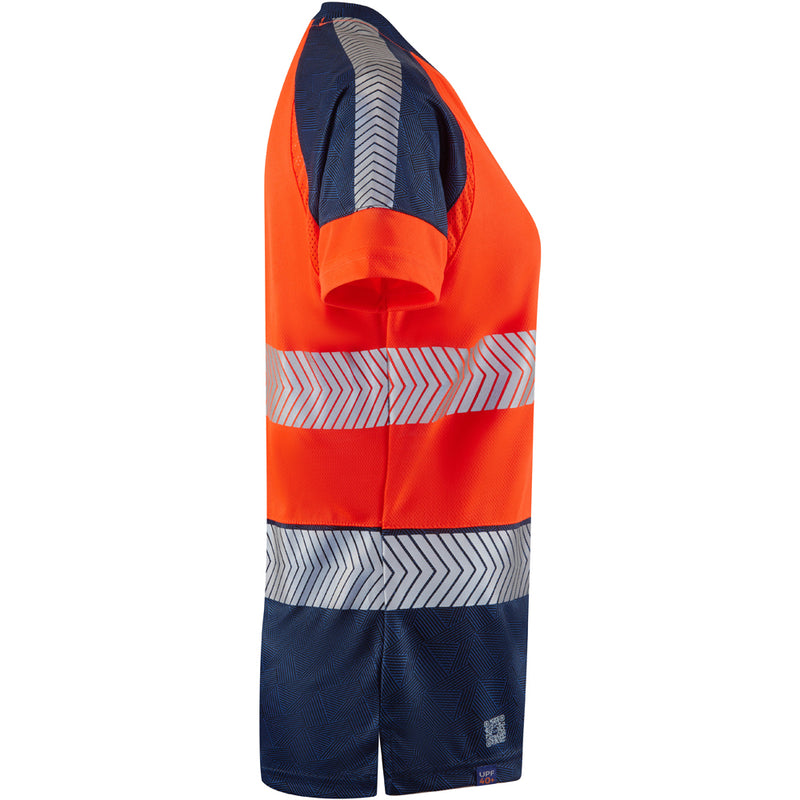 Leo Workwear Lorna Leo Ecoviz Performance+ Womens Dual Colour T-Shirt