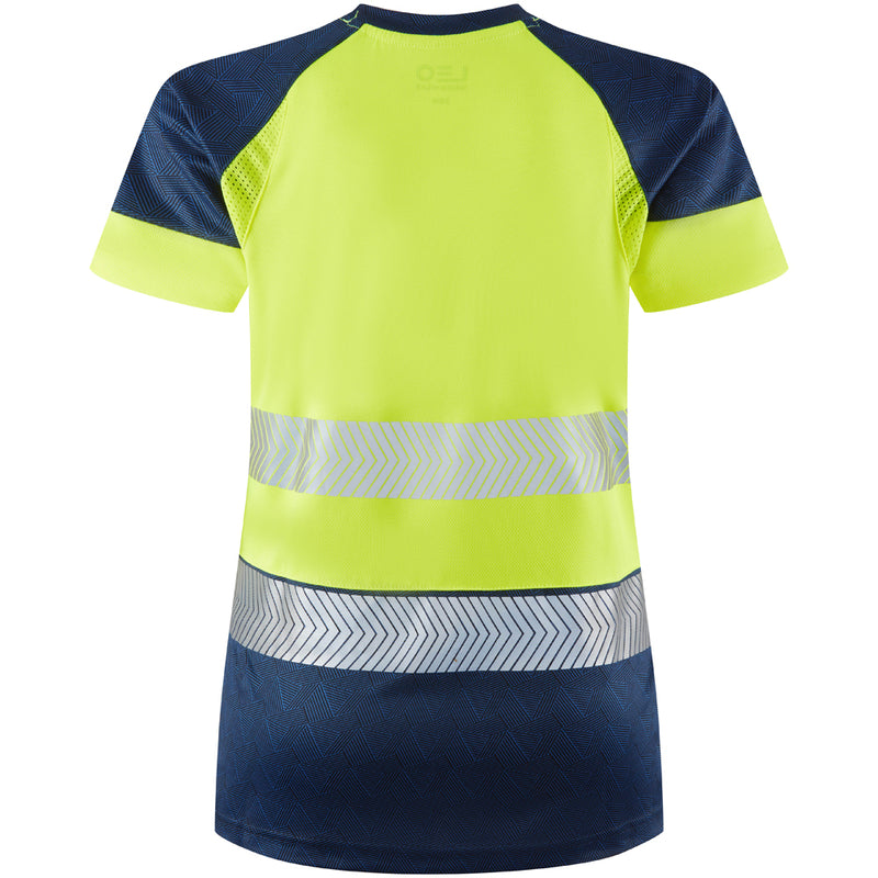 Leo Workwear Lorna Leo Ecoviz Performance+ Womens Dual Colour T-Shirt