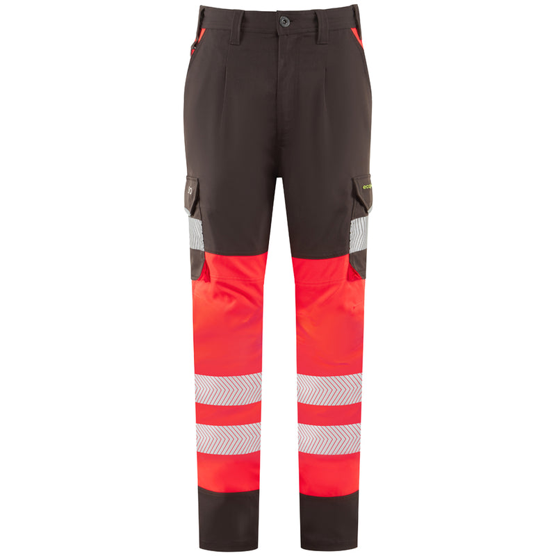 Leo Workwear Winswell Leo Ecoviz Womens Lightweight Polyester Stretch Cargo Trousers
