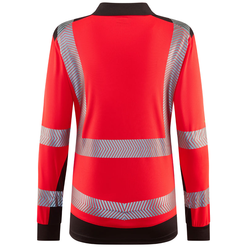 Leo Workwear Hazelwood Leo Ecoviz Performance+ Women's Dual Colour Sleeved Polo Shirt - PL15