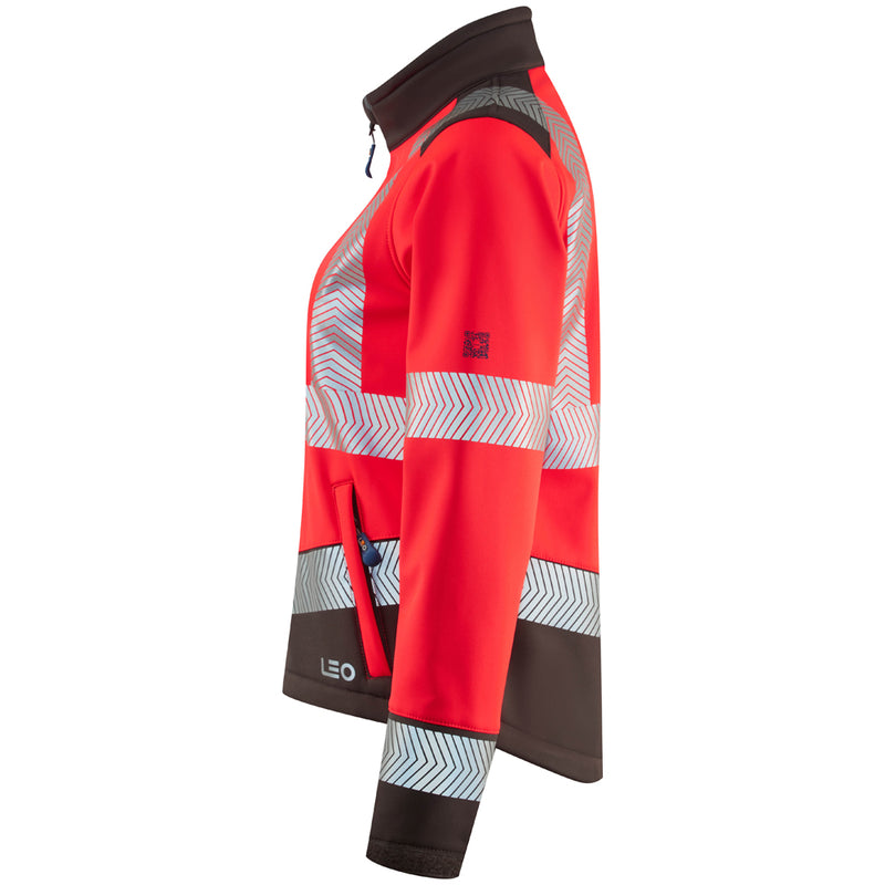 Leo Workwear Pennywell Leo Ecoviz Performance+ Womens Softshell Jacket