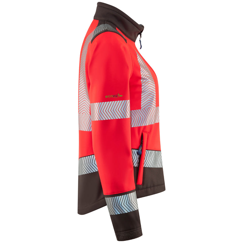 Leo Workwear Pennywell Leo Ecoviz Performance+ Womens Softshell Jacket