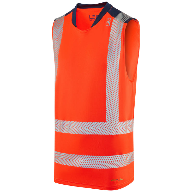 Leo Workwear Bradwell Leo Ecoviz Performance+ Sleeveless T-Shirt