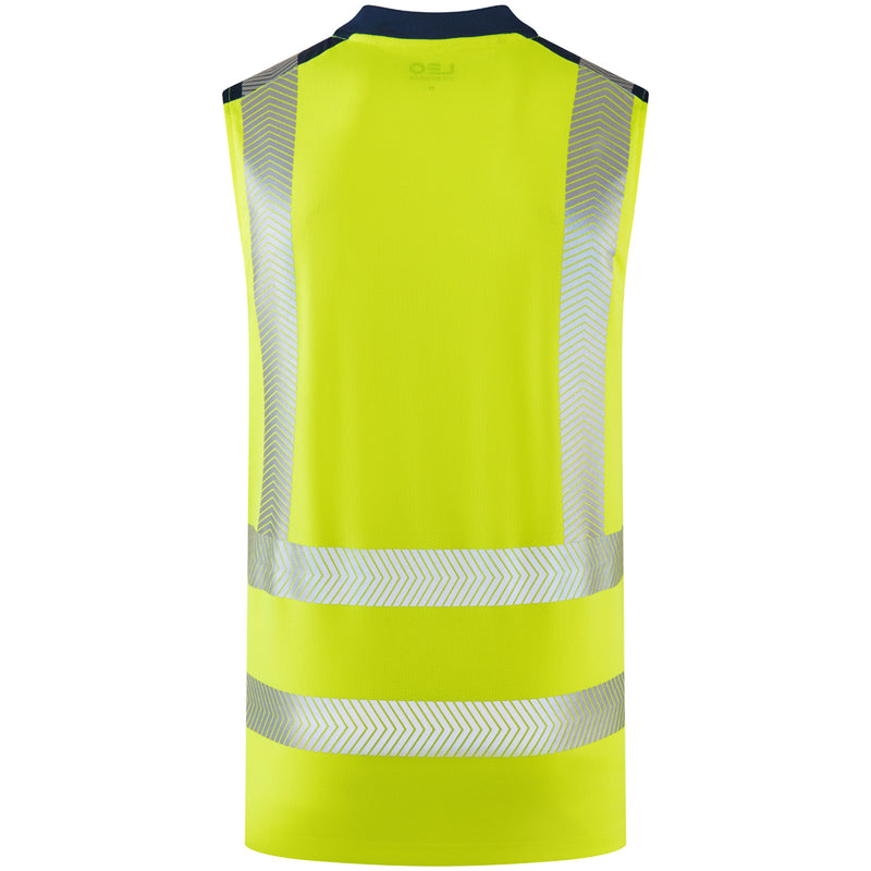 Leo Workwear Bradwell Leo Ecoviz Performance+ Sleeveless T-Shirt