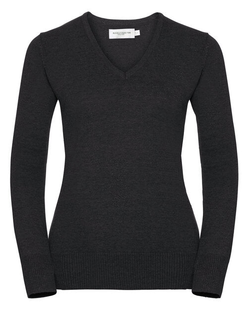 Russell Ladies V-Neck Knitted Pullover