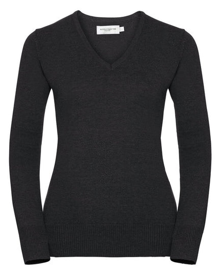 Russell Ladies V-Neck Knitted Pullover