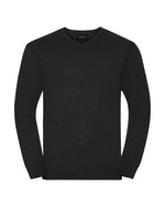 Russell V-Neck Knitted Pullover - thumbnail 2