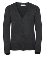 Russell Ladies V-Neck Knitted Cardigan - thumbnail 6