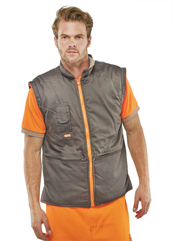 B-Seen Elsener Hi-Vis 7-in-1 Jacket and Bodywarmer Waterproof