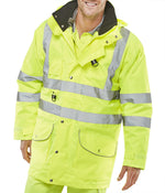 B-Seen Elsener Hi-Vis 7-in-1 Jacket and Bodywarmer Waterproof - thumbnail 2