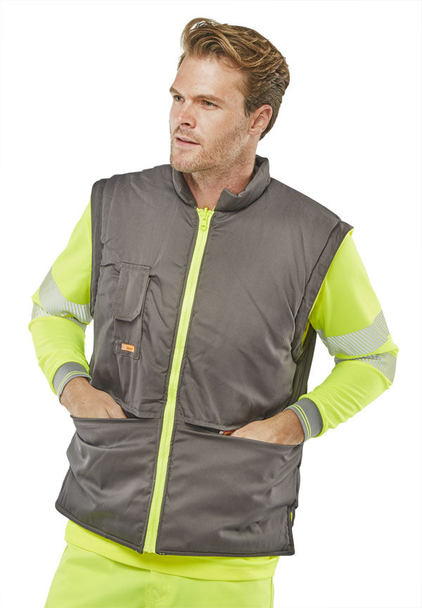 B-Seen Elsener Hi-Vis 7-in-1 Jacket and Bodywarmer Waterproof