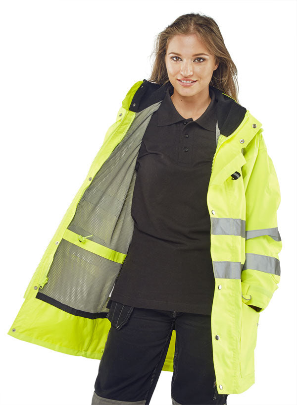 B-Seen Elsener Hi-Vis 7-in-1 Jacket and Bodywarmer Waterproof