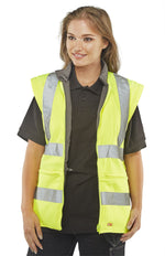 B-Seen Elsener Hi-Vis 7-in-1 Jacket and Bodywarmer Waterproof - thumbnail 13