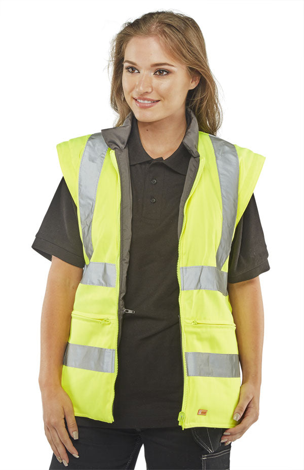 B-Seen Elsener Hi-Vis 7-in-1 Jacket and Bodywarmer Waterproof