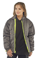 B-Seen Elsener Hi-Vis 7-in-1 Jacket and Bodywarmer Waterproof