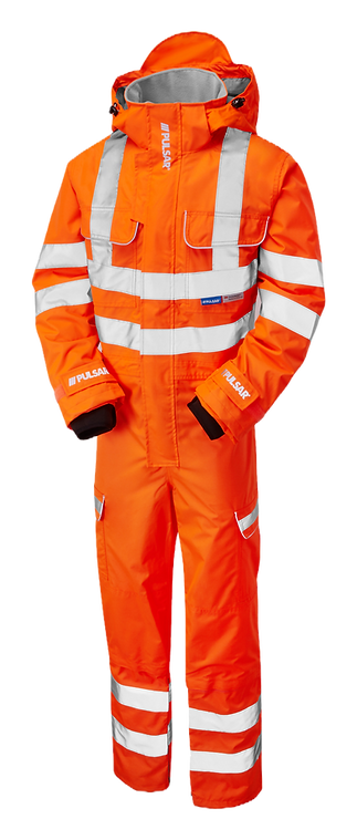 Pulsar Rail Spec Hi-Vis Waterproof Coverall - PR505 - [CLEARANCE]