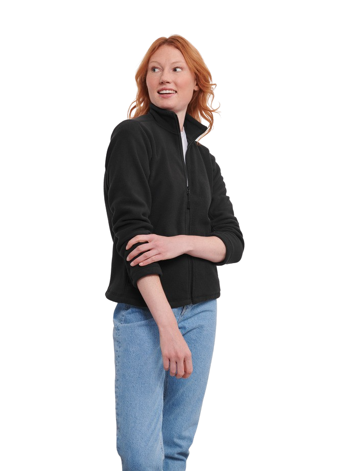 Russell Ladies Full Zip Outdoor Fleece Black