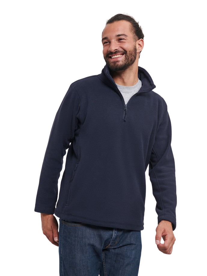 Russell Quarter Zip Outdoor Fleece French Navy