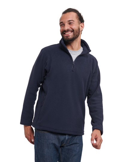 Russell Quarter Zip Outdoor Fleece French Navy