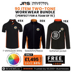 90 Item Two Tone Workwear Bundle with Free Logo (Perfect for a Team of 15) - thumbnail 1