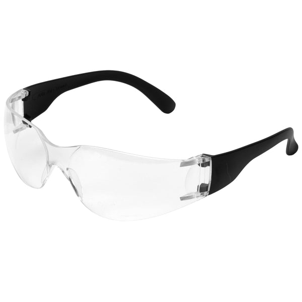 Supertouch White E10 Safety Glasses offering impact resistance and clear visibility for eye safety.
