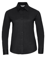 Russell Ladies Long Sleeve Tailored Oxford Shirt - thumbnail 1