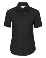 Russell Ladies Short Sleeve Tailored Oxford Shirt - thumbnail 1