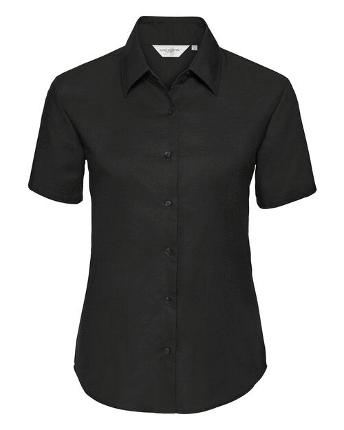 Russell Ladies Short Sleeve Tailored Oxford Shirt