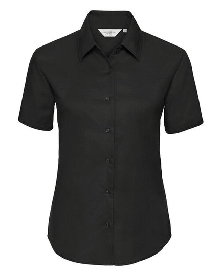 Russell Ladies Short Sleeve Tailored Oxford Shirt
