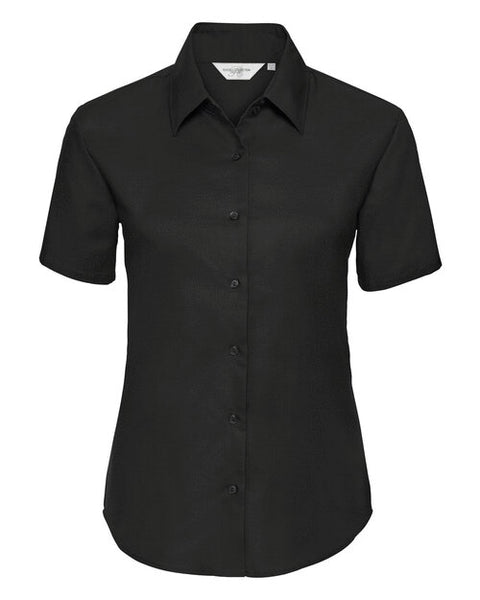 Russell Ladies Short Sleeve Tailored Oxford Shirt