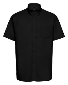 Russell Mens Short Sleeve Oxford Shirt