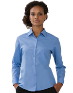 Russell Ladies Long Sleeve Polycotton Poplin Shirt - thumbnail 3
