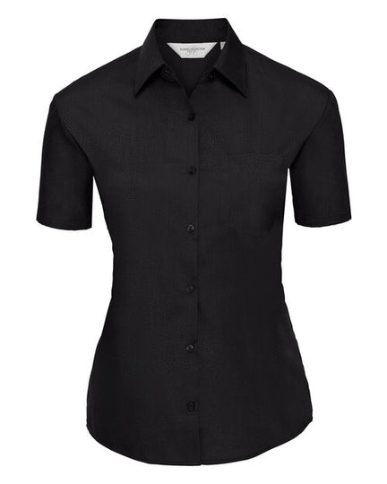 Russell Ladies Short Sleeve Polycotton Poplin Shirt