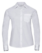 Russell Ladies Long Sleeve Pure Cotton Poplin Shirt - thumbnail 2