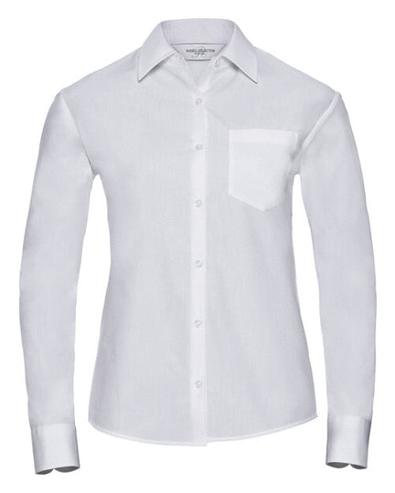 Russell Ladies Long Sleeve Pure Cotton Poplin Shirt