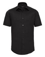 Russell Mens Short Sleeve Fitted Stretch Shirt - thumbnail 1