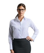 Russell Ladies Long Sleeve Ultimate Non-Iron Shirt - thumbnail 3