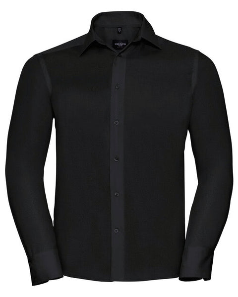 Russell Mens Long Sleeve Tailored Ultimate Non Iron Shirt