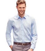 Russell Mens Long Sleeve Tailored Ultimate Non Iron Shirt - thumbnail 2