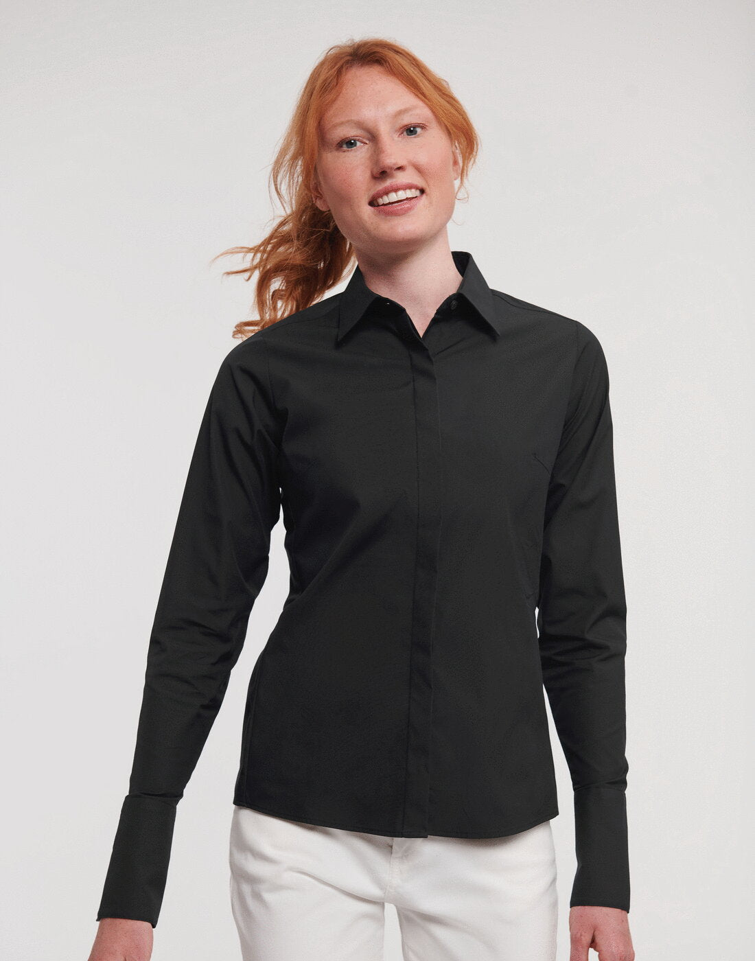 Russell Ladies Long Sleeve Ultimate Stretch Shirt